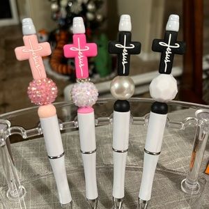Jesus beaded ink pens